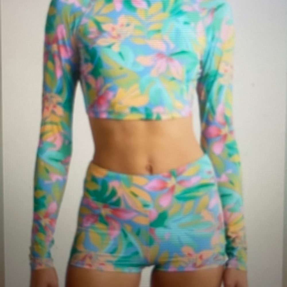 NWT BILLABONG Tropic Daze Rash guard set (XL) - Picture 5 of 8